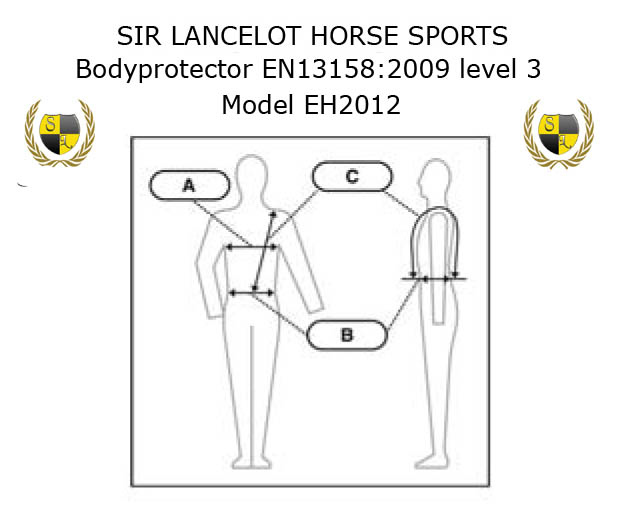 betalen gezantschap Universeel Maattabel Sir Lancelot Bodyprotectors - De Paardengruiter